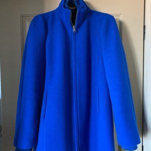 NWT JCREW WOMENS LODGE COAT STADIUM CLOTH WOOL SZ10T GORGEOUS COLOR
